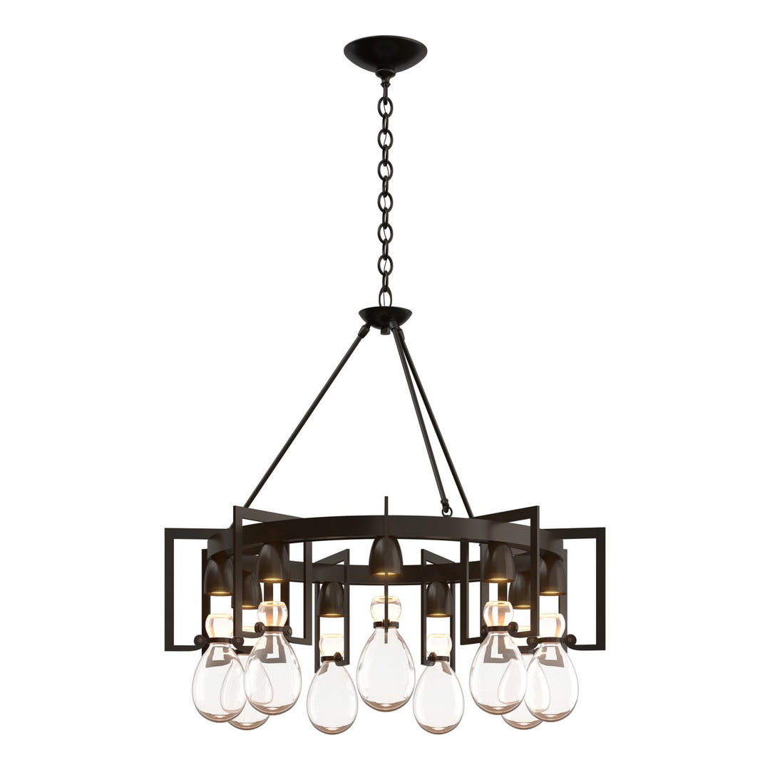 Hubbardton Forge Canada - 104360-SKT-14-ZM0572 - Nine Light Chandelier - Apothecary - Oil Rubbed Bronze