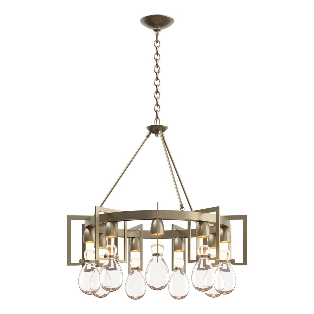 Hubbardton Forge Canada - 104360-SKT-84-ZM0572 - Nine Light Chandelier - Apothecary - Soft Gold