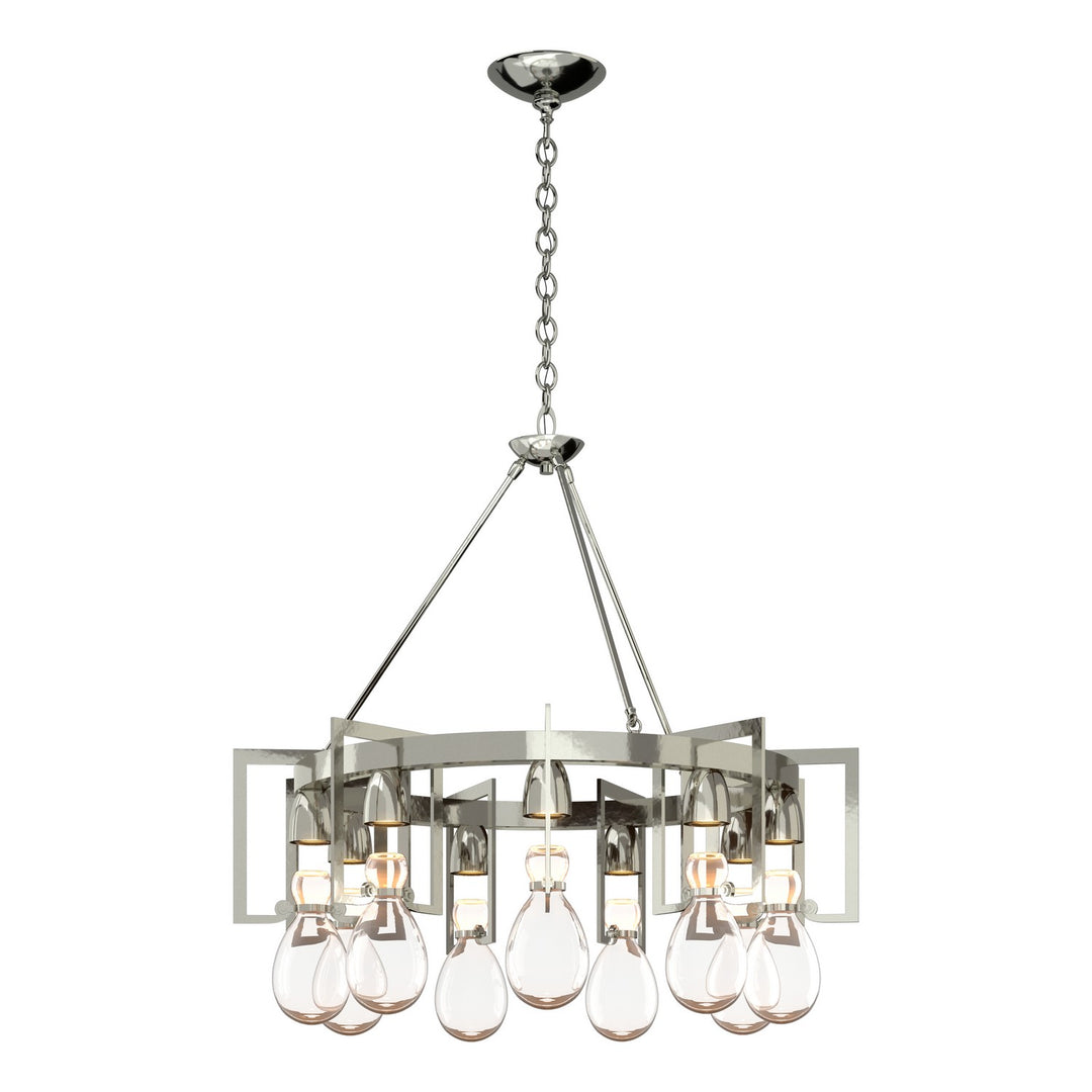 Hubbardton Forge Canada - 104360-SKT-85-ZM0572 - Nine Light Chandelier - Apothecary - Sterling