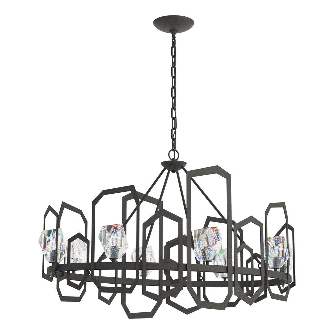 Hubbardton Forge Canada - 105020-SKT-20-CR - Eight Light Chandelier - Gatsby - Natural Iron