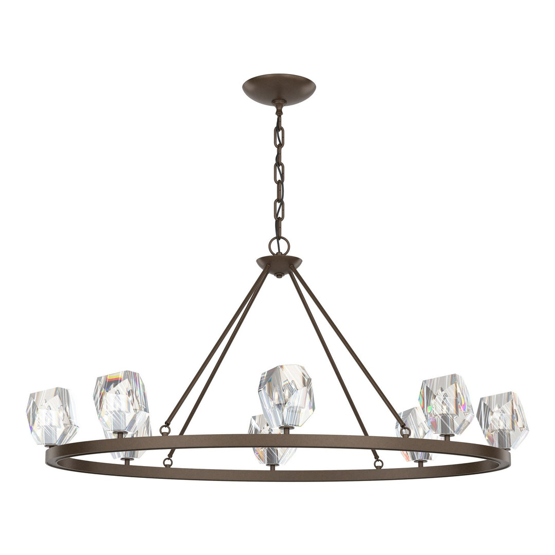Hubbardton Forge Canada - 105021-SKT-05-CR - Eight Light Chandelier - Gatsby - Bronze