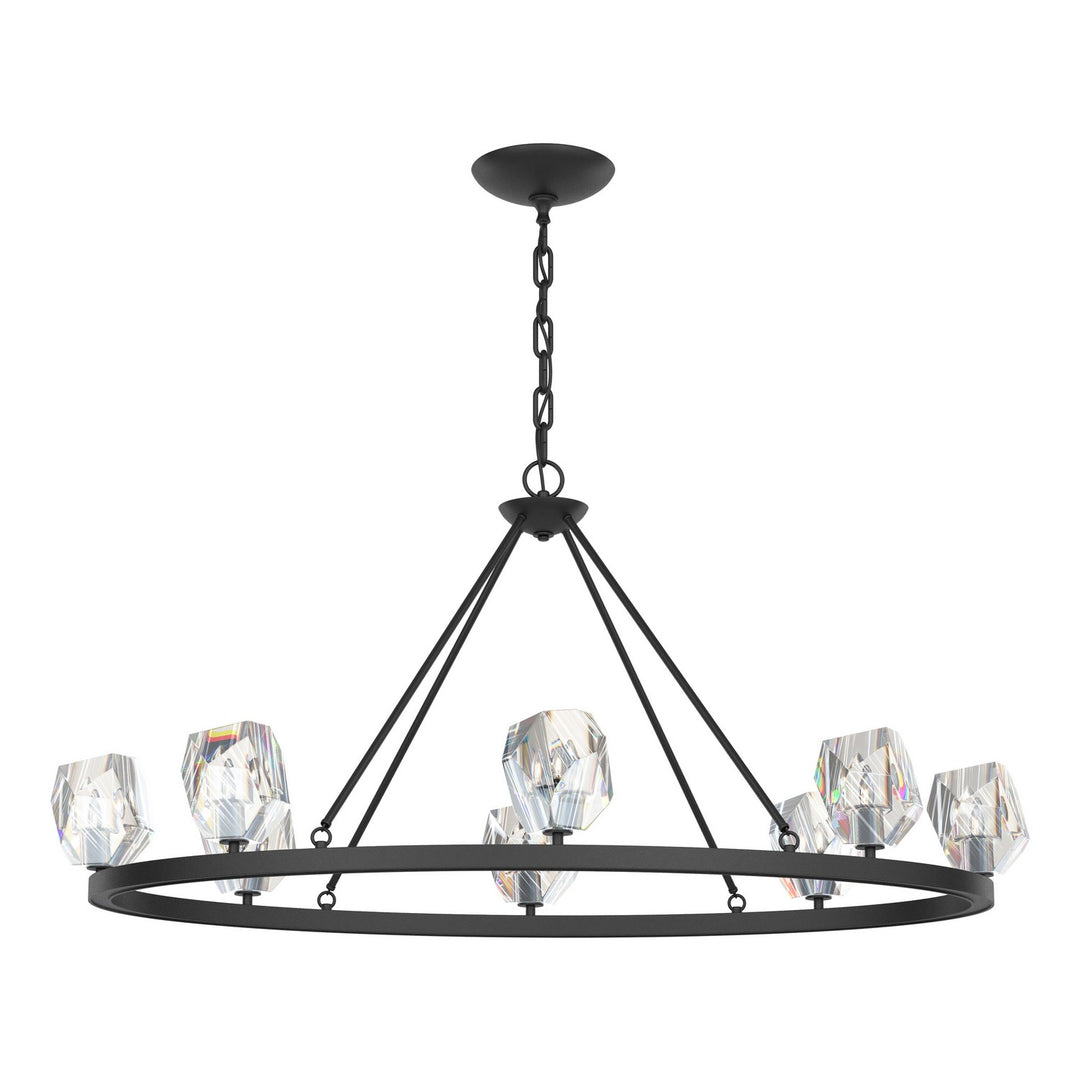 Hubbardton Forge Canada - 105021-SKT-10-CR - Eight Light Chandelier - Gatsby - Black