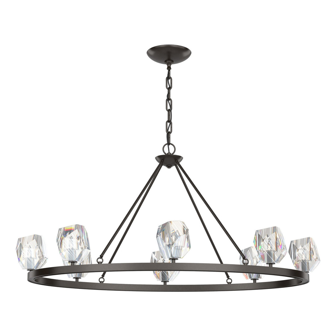Hubbardton Forge Canada - 105021-SKT-14-CR - Eight Light Chandelier - Gatsby - Oil Rubbed Bronze