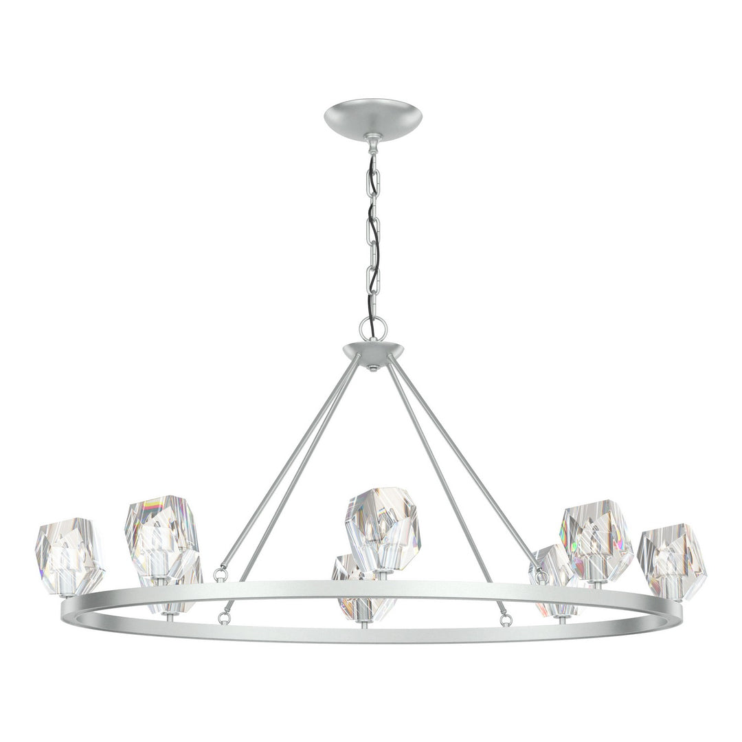 Hubbardton Forge Canada - 105021-SKT-82-CR - Eight Light Chandelier - Gatsby - Vintage Platinum