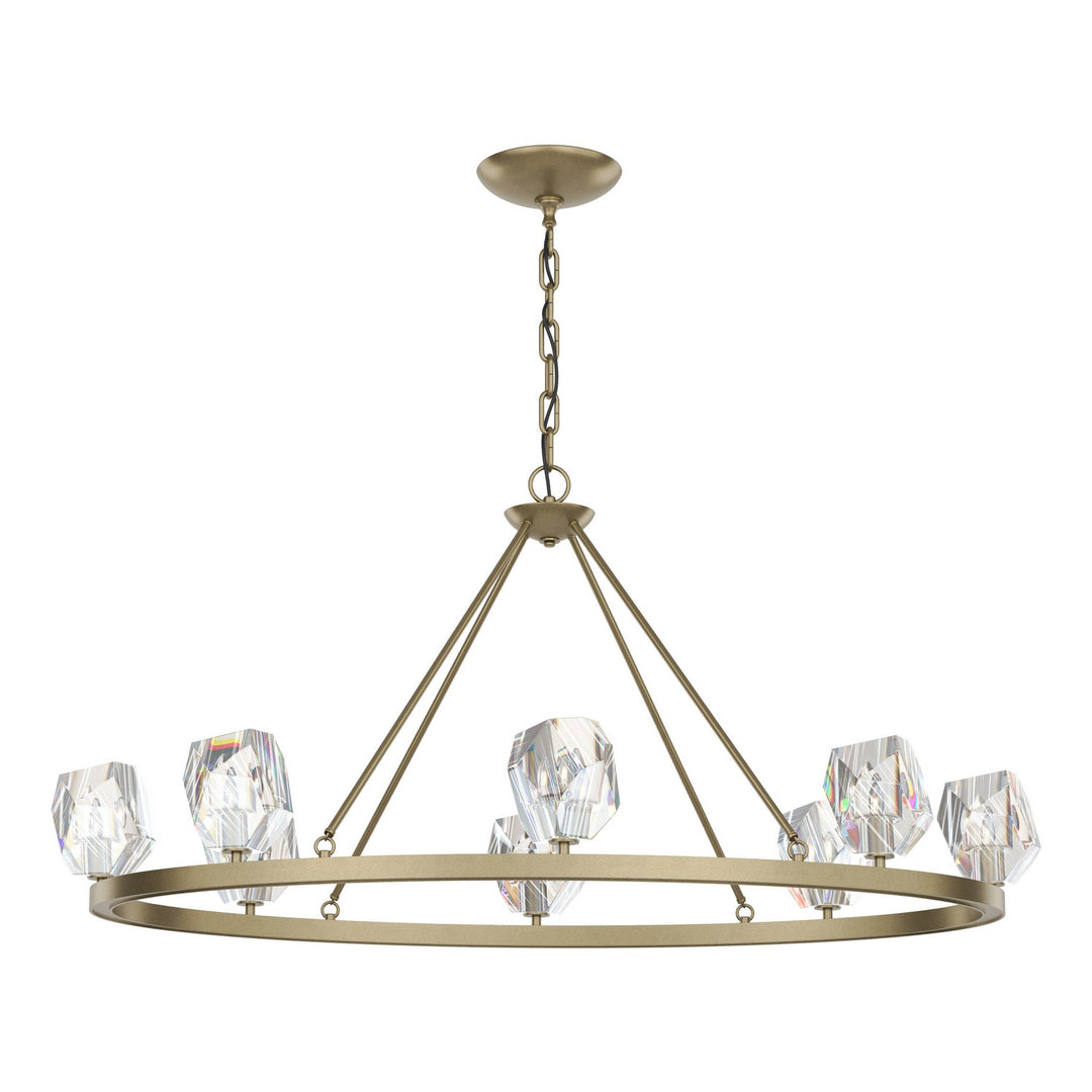 Hubbardton Forge Canada - 105021-SKT-84-CR - Eight Light Chandelier - Gatsby - Soft Gold
