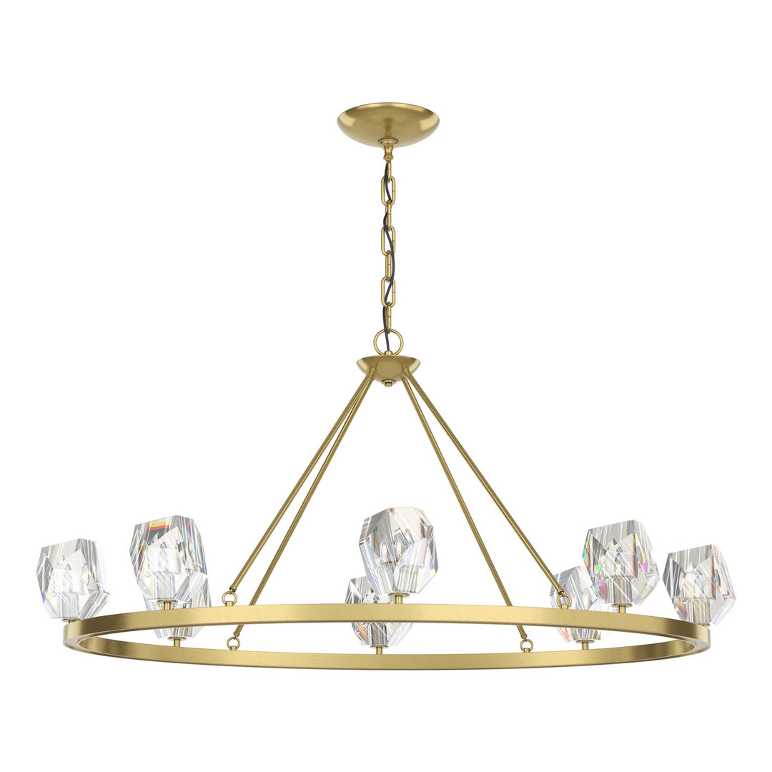 Hubbardton Forge Canada - 105021-SKT-86-CR - Eight Light Chandelier - Gatsby - Modern Brass