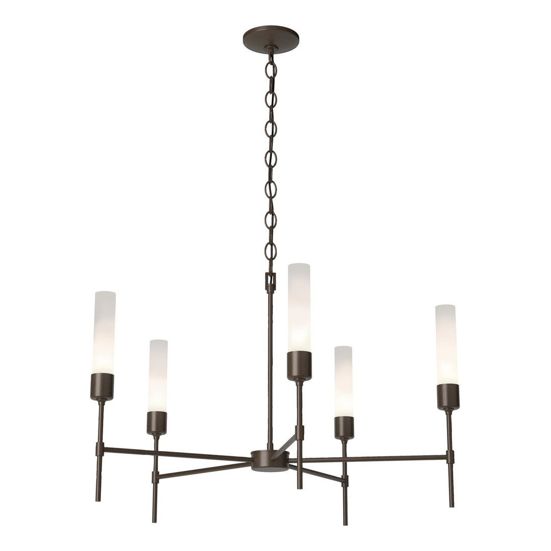 Hubbardton Forge Canada - 105045-SKT-05-FD0611 - Five Light Chandelier - Vela - Bronze