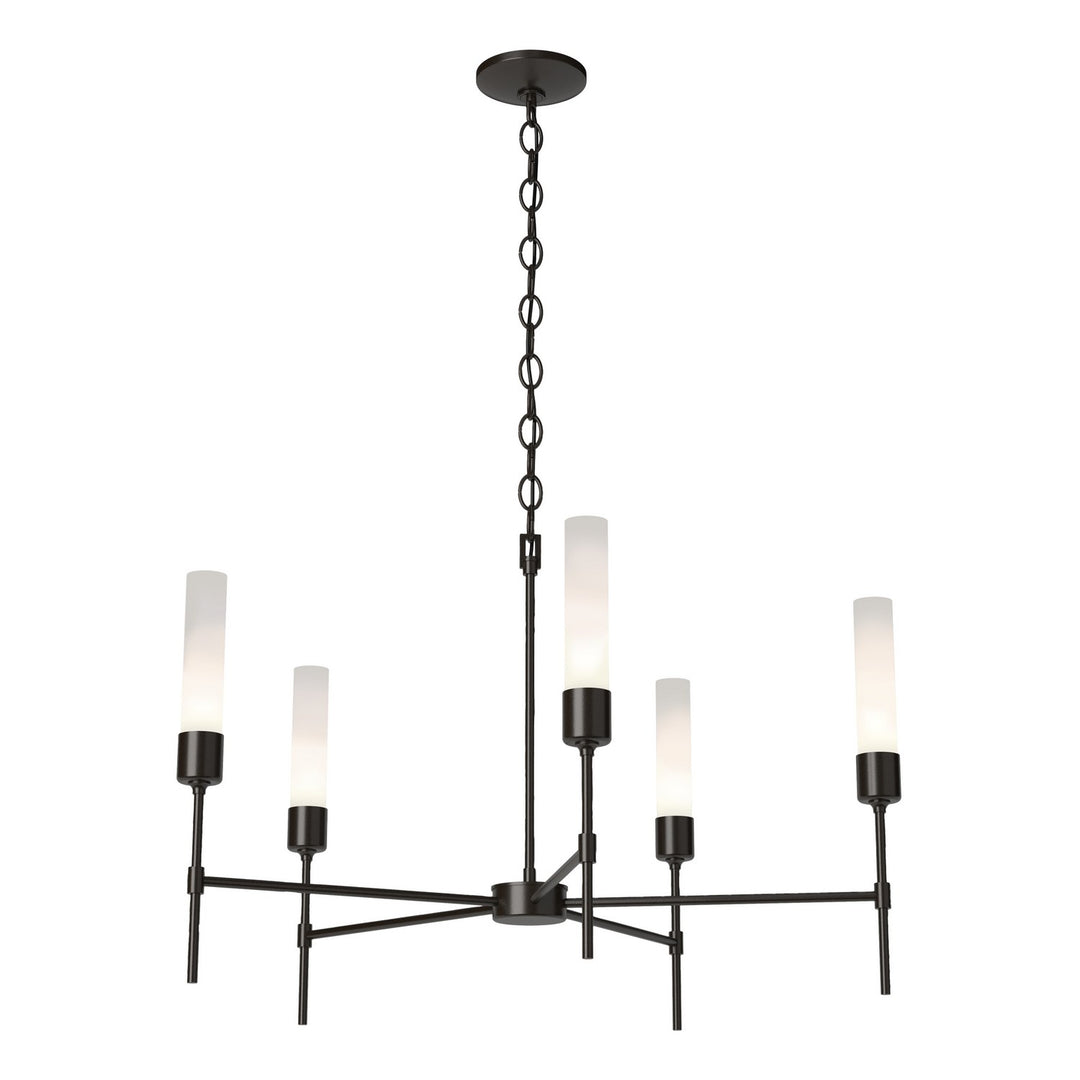 Hubbardton Forge Canada - 105045-SKT-14-FD0611 - Five Light Chandelier - Vela - Oil Rubbed Bronze