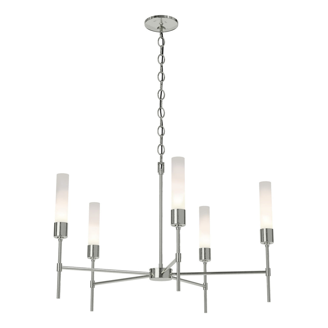 Hubbardton Forge Canada - 105045-SKT-85-FD0611 - Five Light Chandelier - Vela - Sterling
