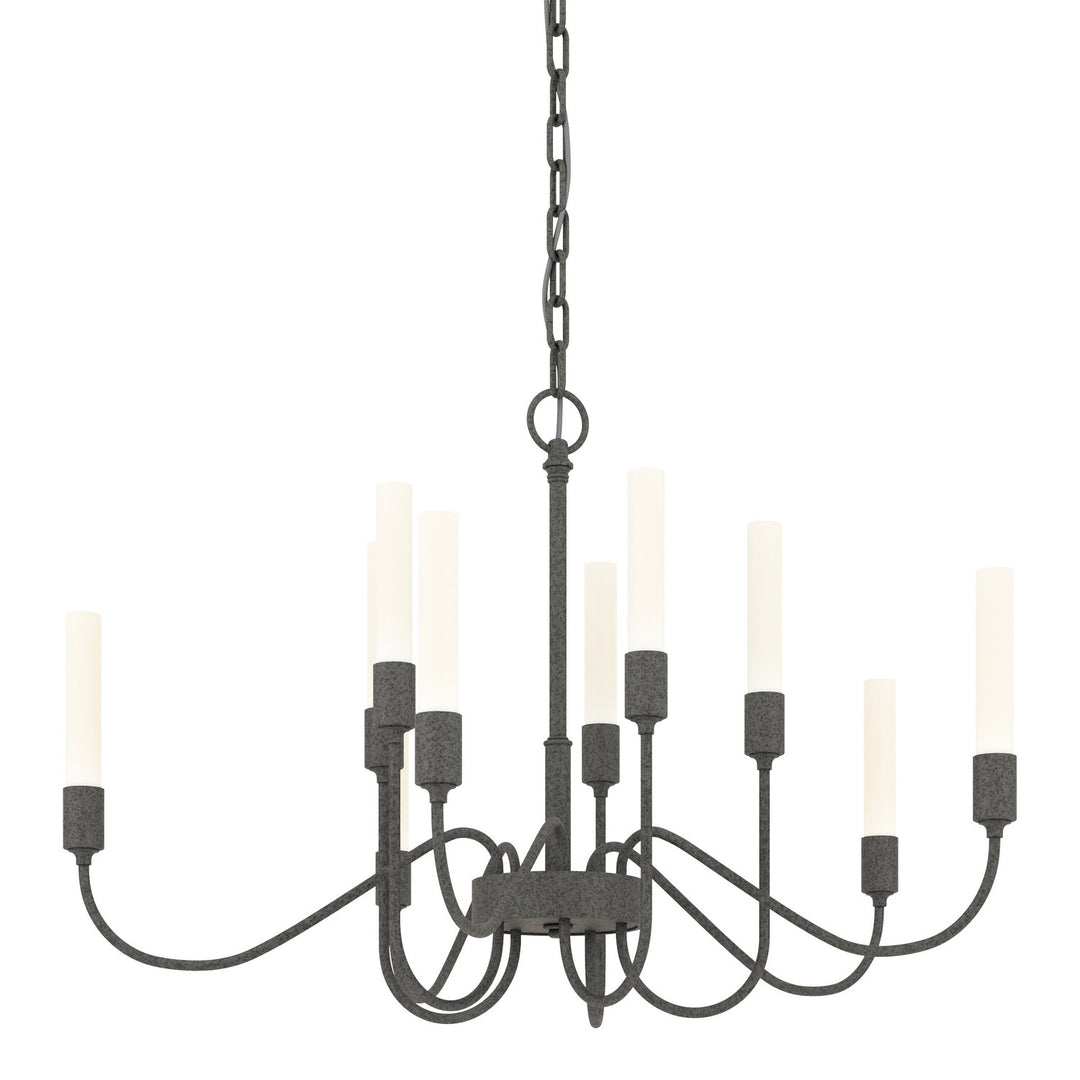 Lisse Ten Light Chandelier in Natural Iron - available from The Lighting Shoppe, trusted by Canadian homeowners