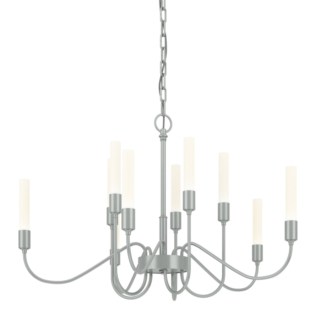 Lisse Ten Light Chandelier in Vintage Platinum - available from The Lighting Shoppe, trusted by Canadian homeowners