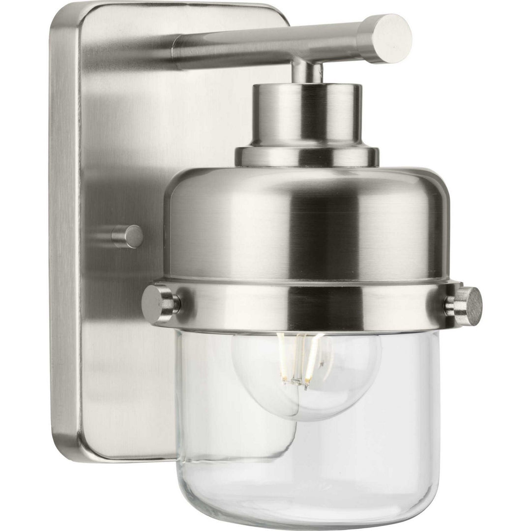 Beckner One Light Bath in Brushed Nickel - available from The Lighting Shoppe, trusted by Canadian homeowners