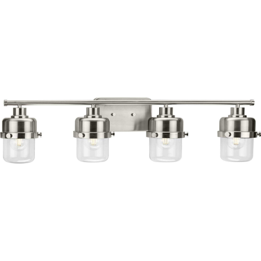 Beckner Four Light Bath in Brushed Nickel - available from The Lighting Shoppe, trusted by Canadian homeowners