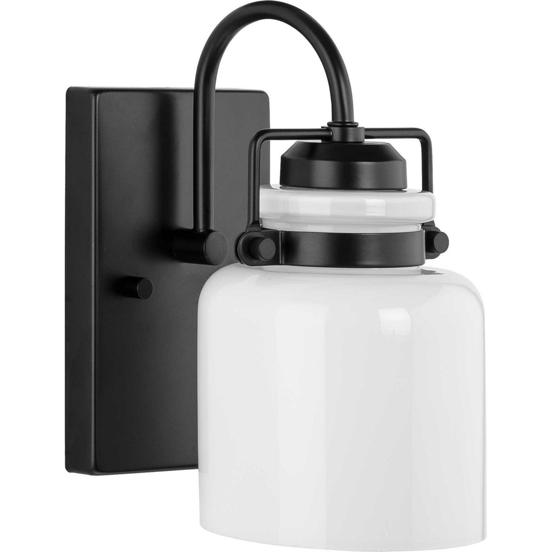 Fessler One Light Bath in Matte Black - available from The Lighting Shoppe, trusted by Canadian homeowners