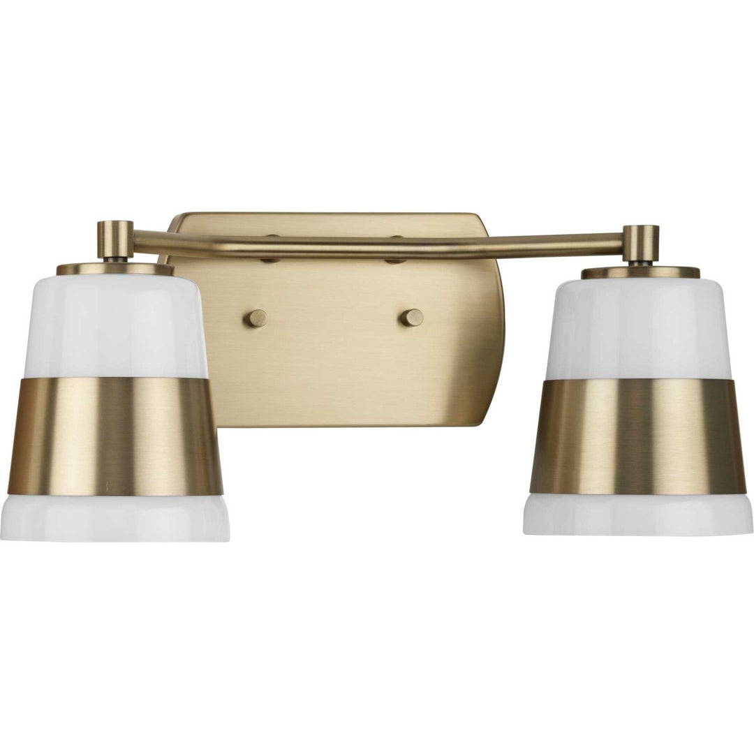 Haven Two Light Bath in Vintage Brass - available from The Lighting Shoppe, trusted by Canadian homeowners