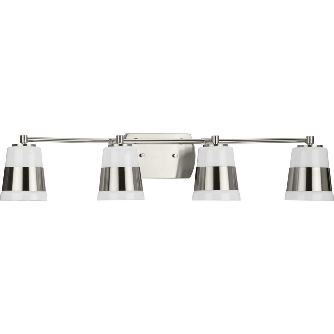 Haven Four Light Bath in Brushed Nickel - available from The Lighting Shoppe, trusted by Canadian homeowners