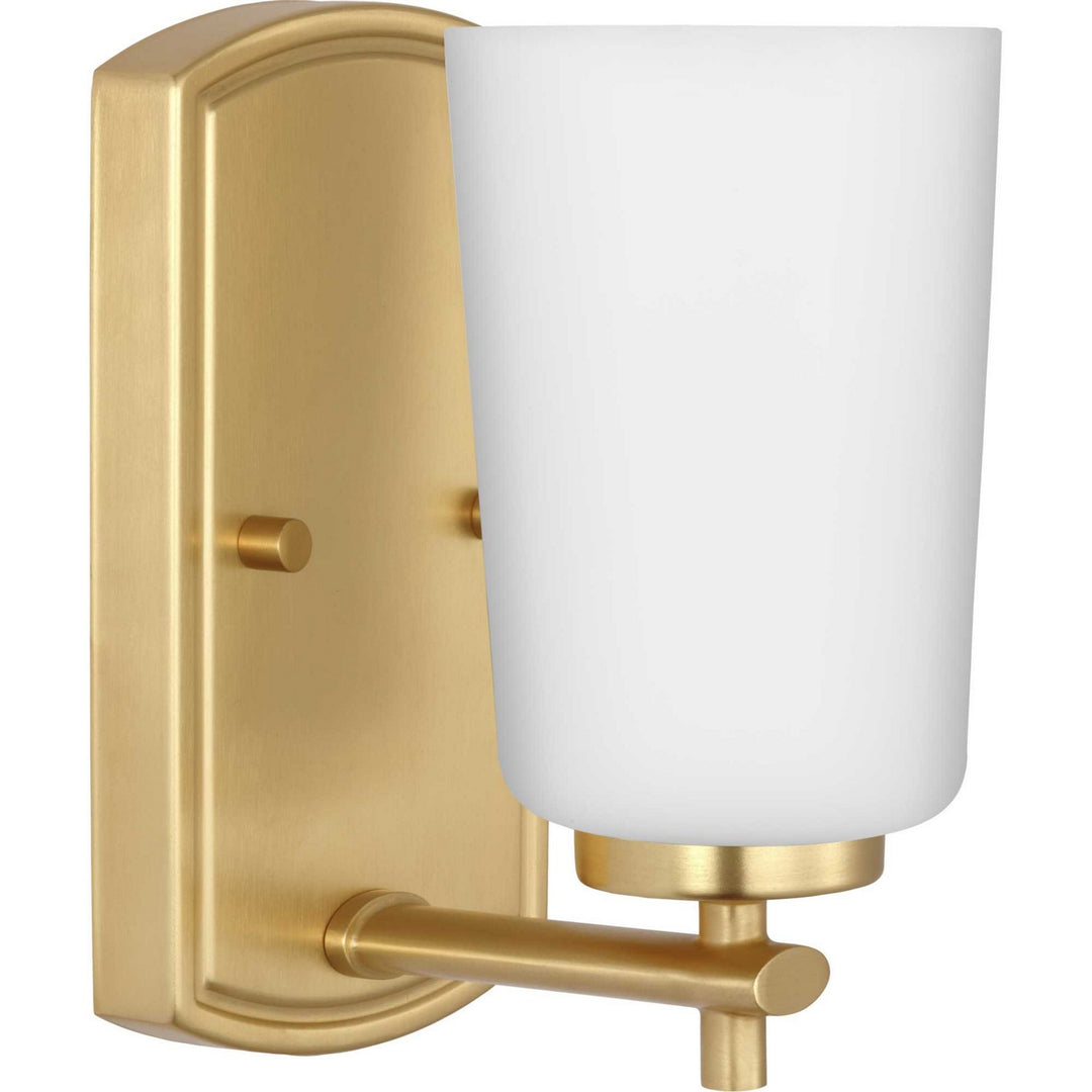 Adley One Light Bath in Satin Brass - available from The Lighting Shoppe, trusted by Canadian homeowners