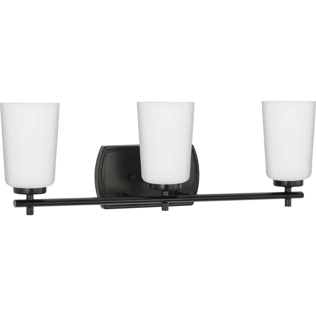 Adley Three Light Bath in Matte Black - available from The Lighting Shoppe, trusted by Canadian homeowners