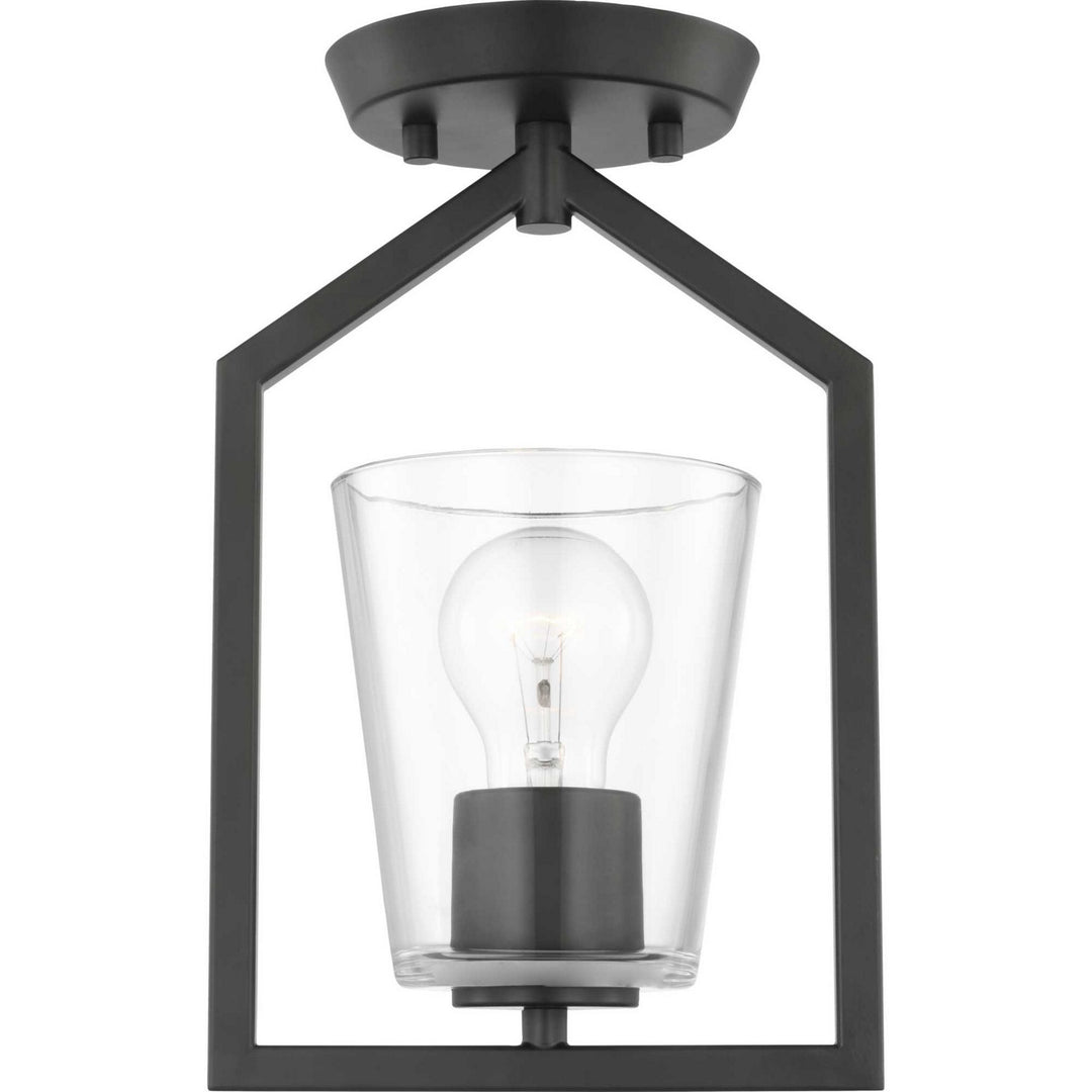 Progress Canada - P350258-31M - One Light Semi Flush Mount - Vertex - Matte Black