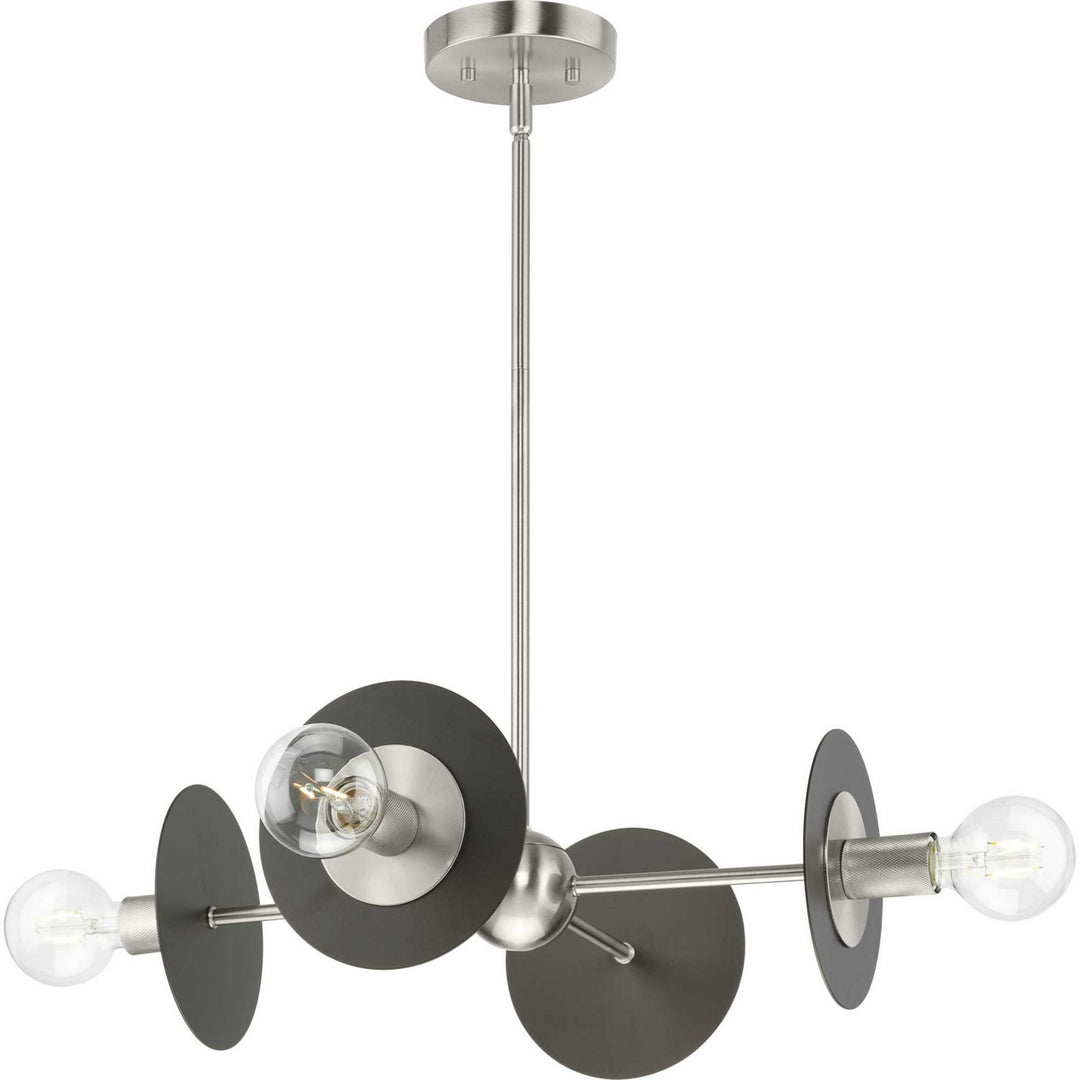 Progress Canada - P400337-009 - Four Light Chandelier - Trimble - Brushed Nickel