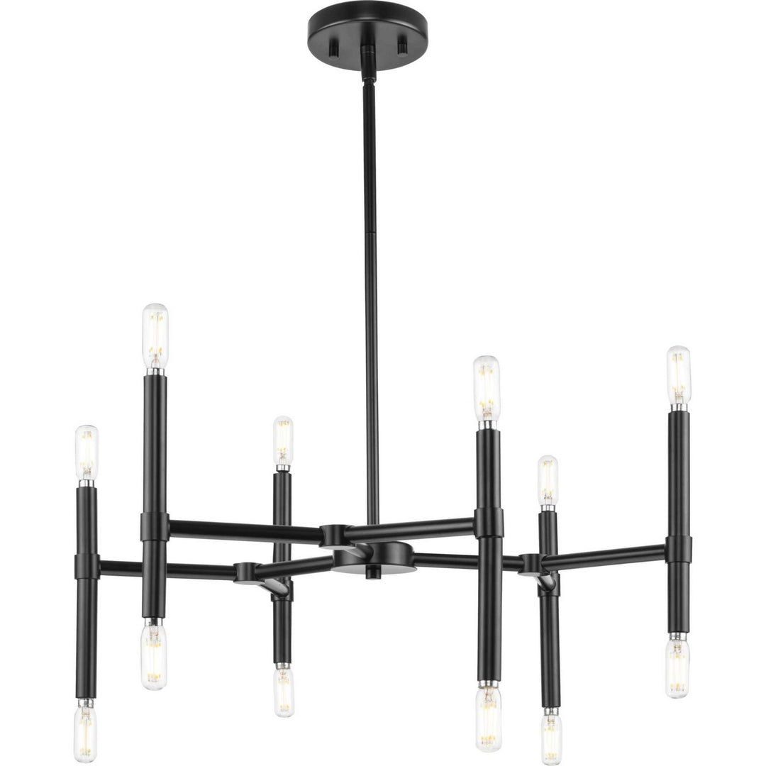 Arya 12 Light Chandelier in Matte Black - available from The Lighting Shoppe, trusted by Canadian homeowners