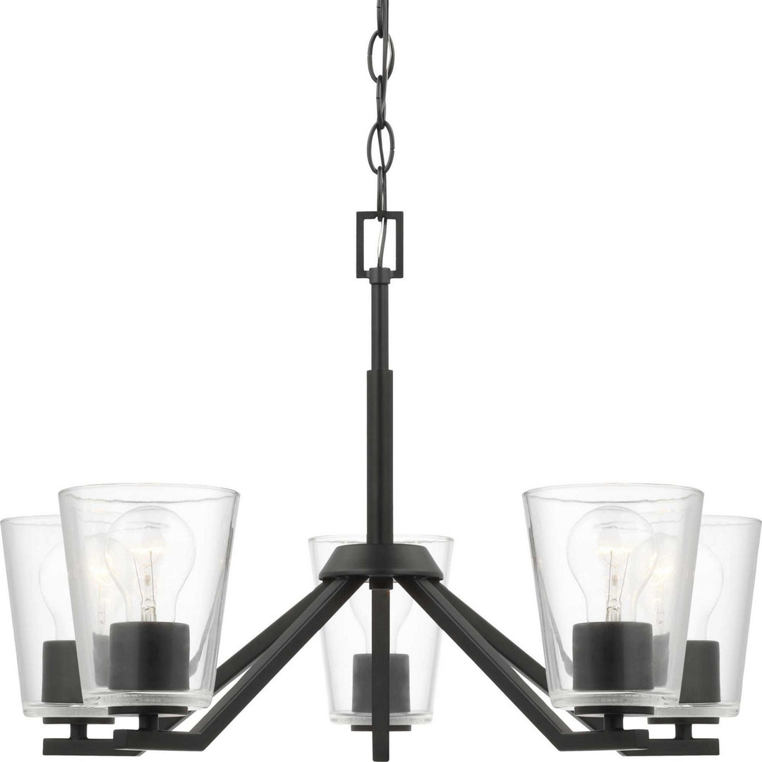 Progress Canada - P400341-31M - Five Light Chandelier - Vertex - Matte Black