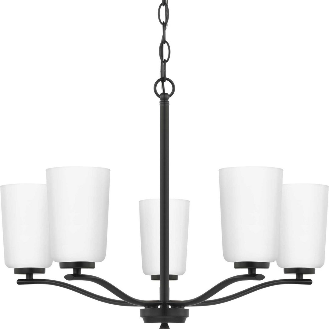 Progress Canada - P400350-31M - Five Light Chandelier - Adley - Matte Black