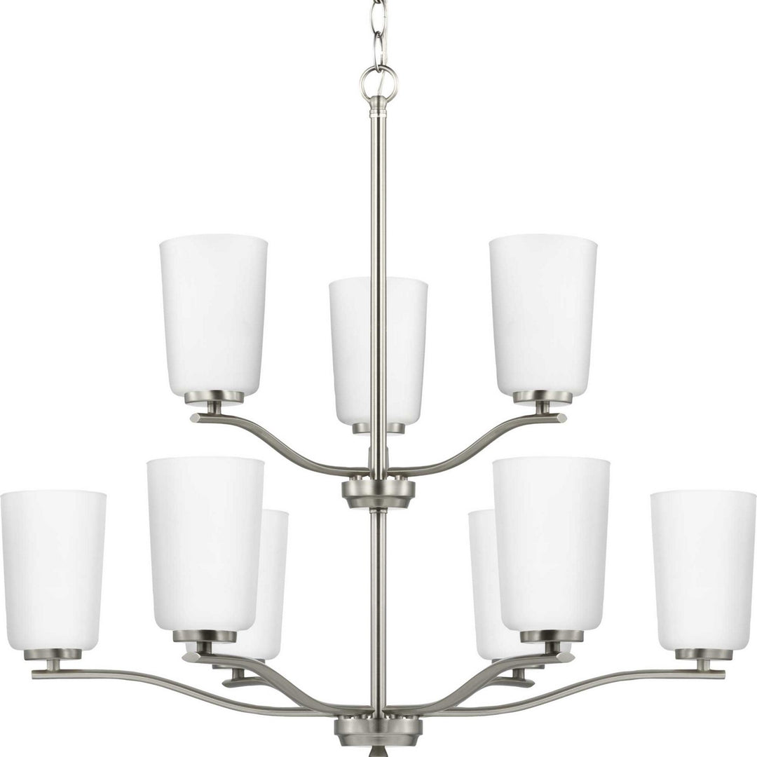 Progress Canada - P400351-009 - Nine Light Chandelier - Adley - Brushed Nickel