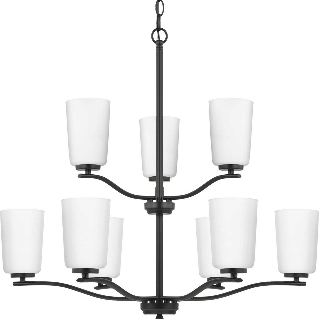 Progress Canada - P400351-31M - Nine Light Chandelier - Adley - Matte Black