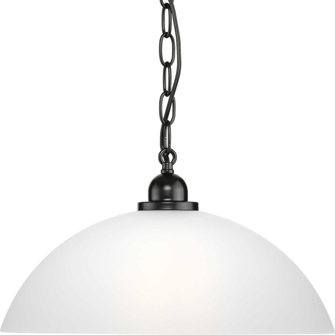 Progress Canada - P500149-31M - One Light Pendant - Classic Dome Pendant - Matte Black