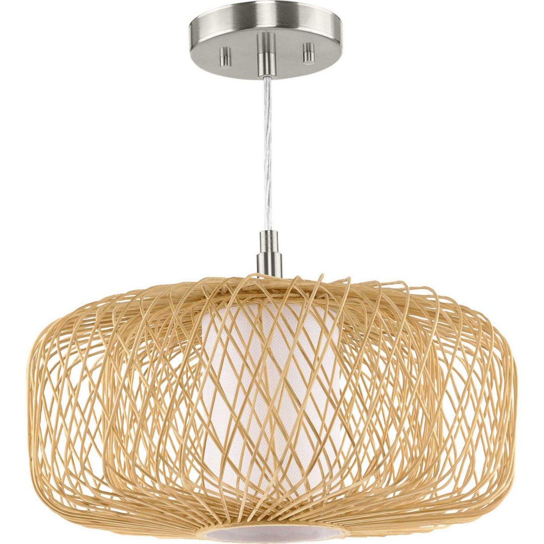 Cordova One Light Pendant in Natural Rattan - available from The Lighting Shoppe, trusted by Canadian homeowners