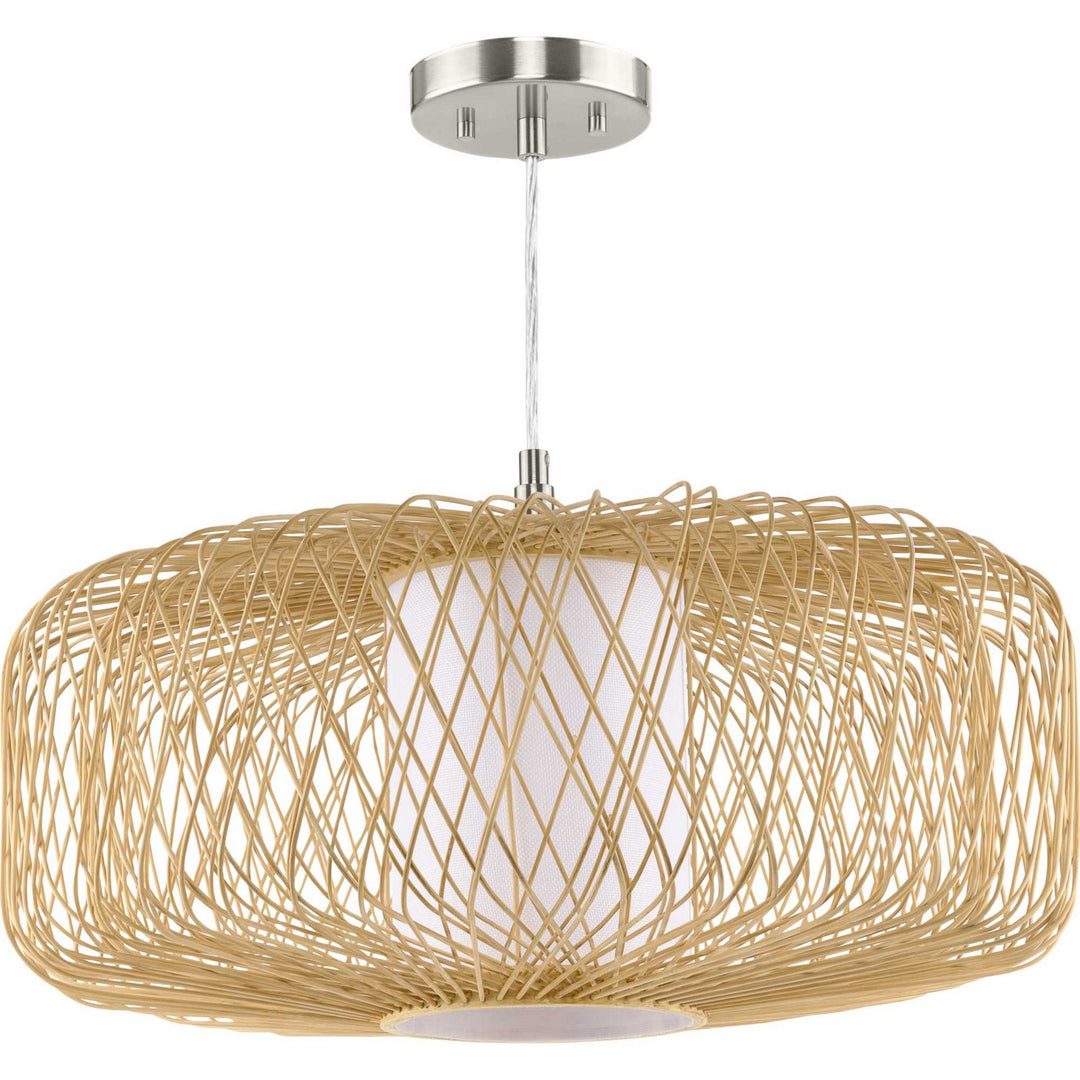 Cordova One Light Pendant in Natural Rattan - available from The Lighting Shoppe, trusted by Canadian homeowners