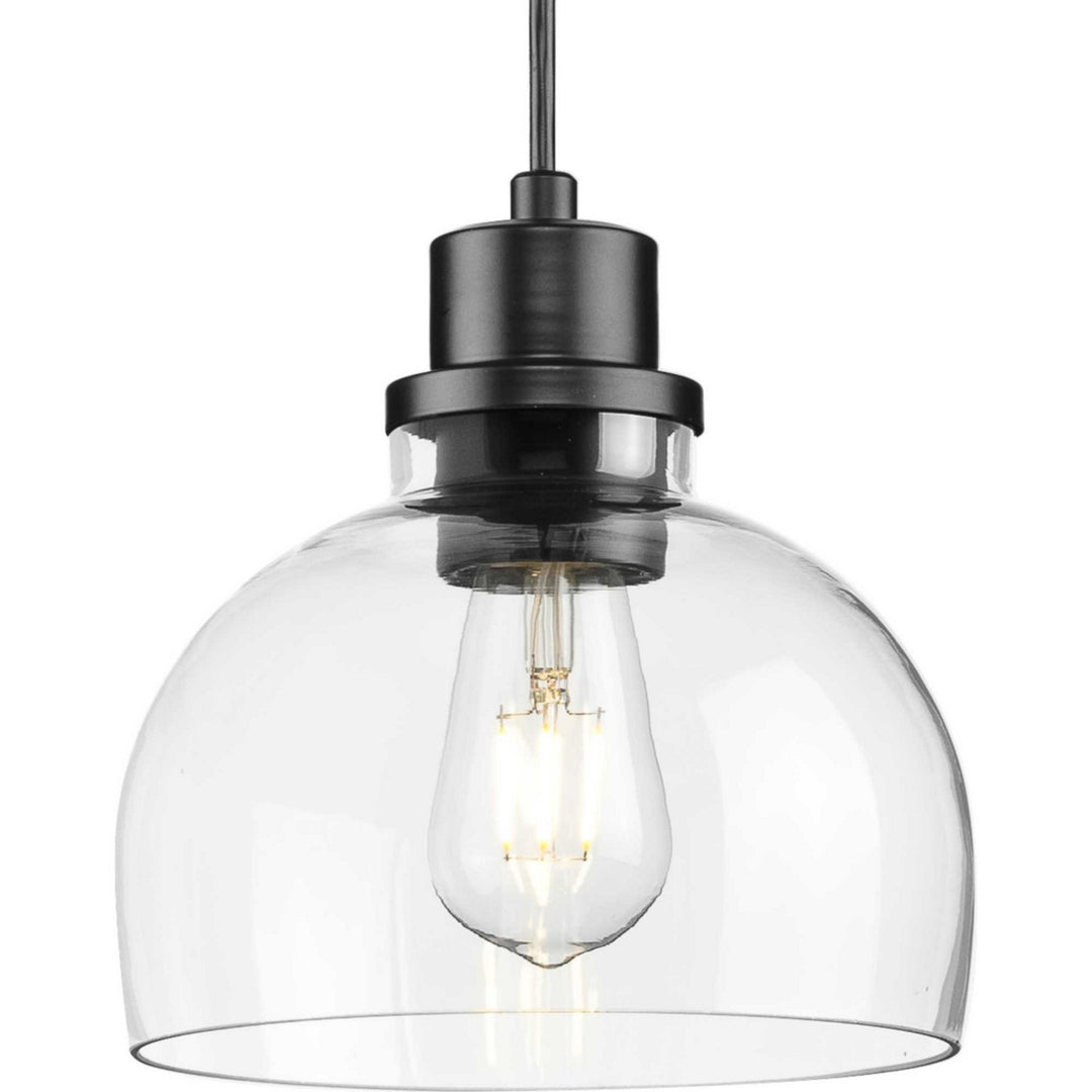 Garris One Light Mini Pendant in Matte Black - available from The Lighting Shoppe, trusted by Canadian homeowners