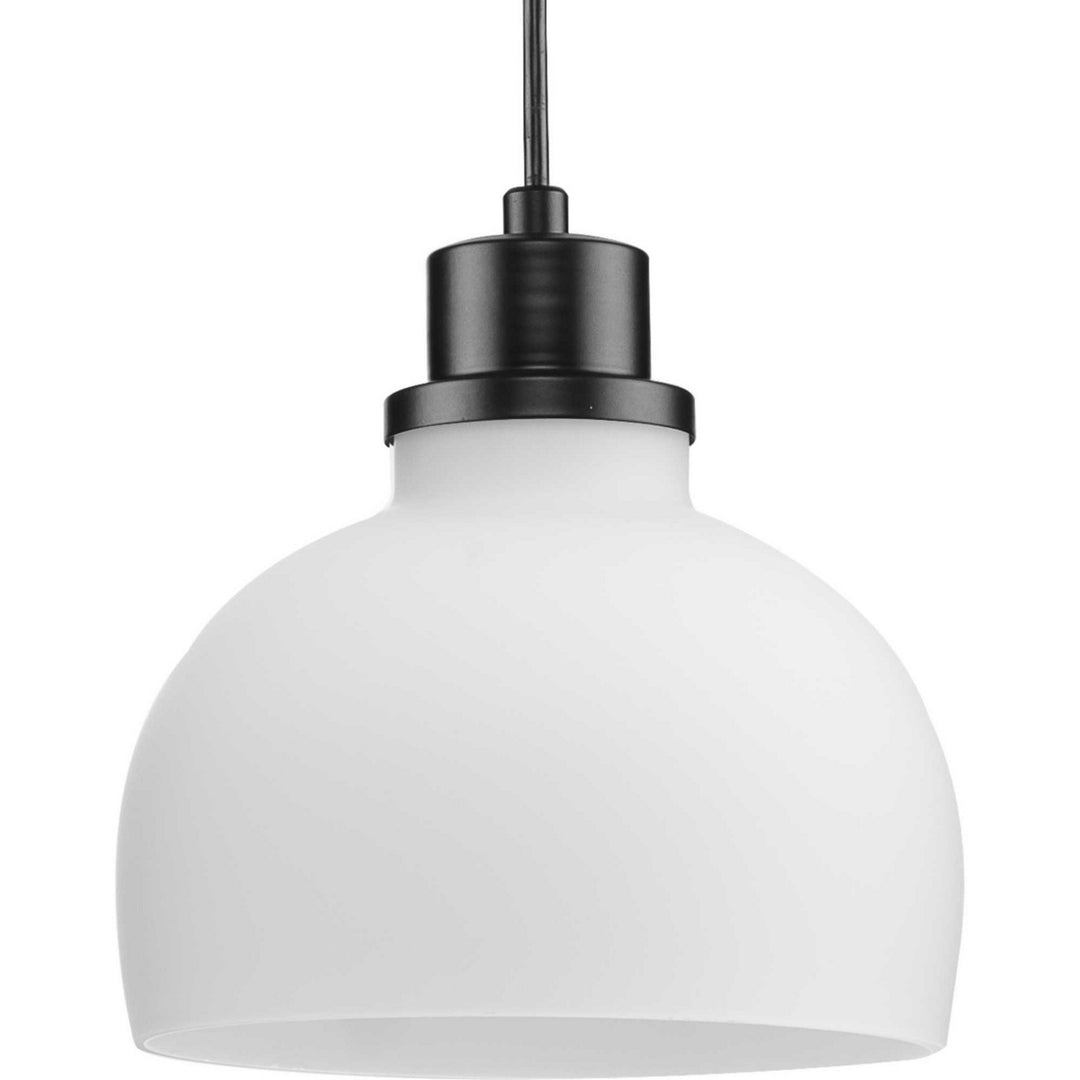 Garris One Light Mini Pendant in Matte Black - available from The Lighting Shoppe, trusted by Canadian homeowners
