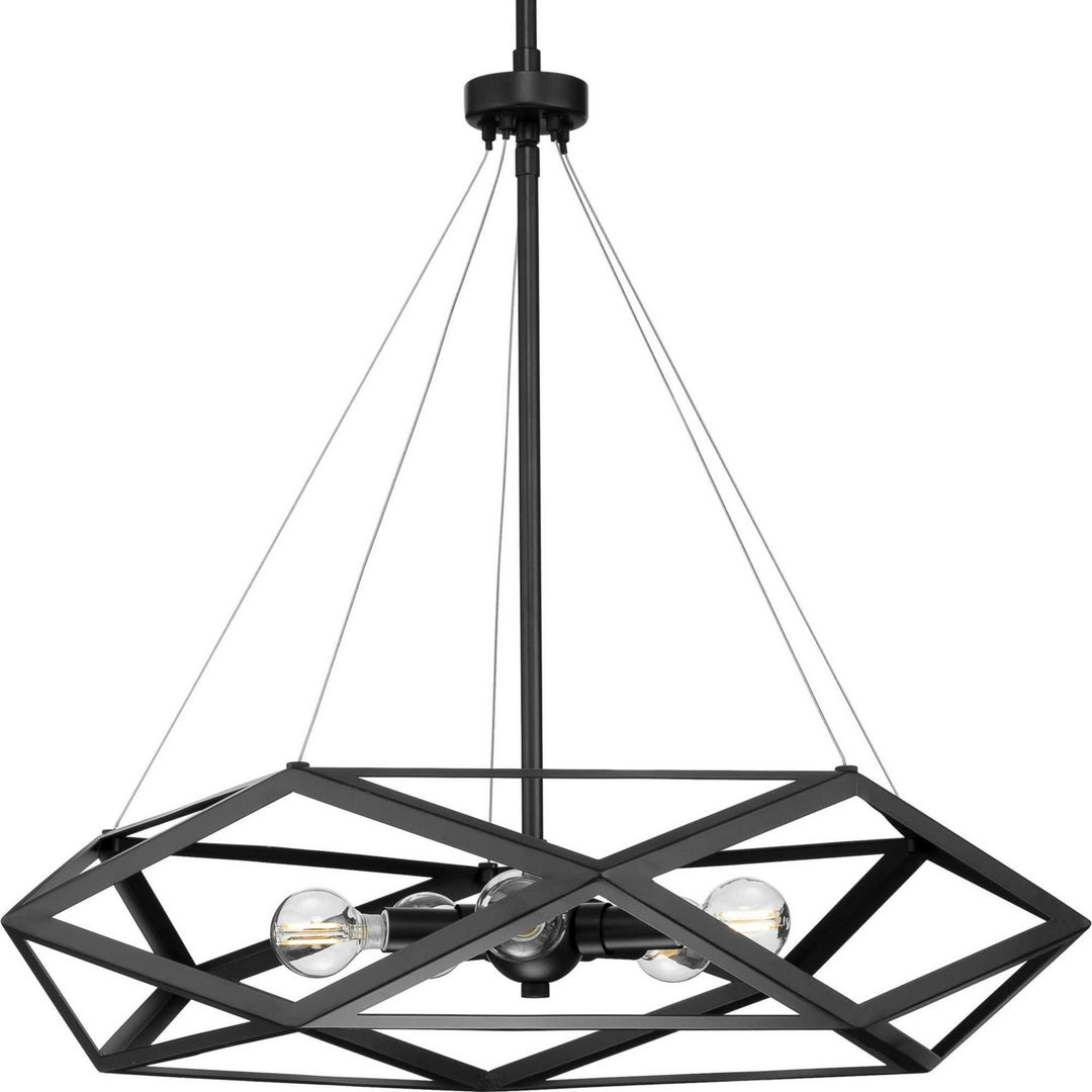 Progress Canada - P500422-31M - Five Light Pendant - Saucedo - Matte Black