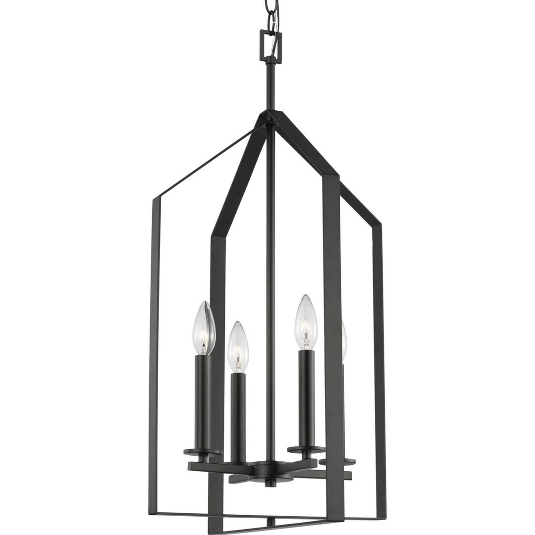 Progress Canada - P500432-31M - Four Light Foyer Pendant - Vertex - Matte Black