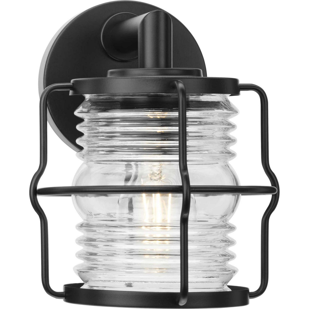 Keegan One Light Outdoor Wall Lantern in Matte Black - available from The Lighting Shoppe, trusted by Canadian homeowners