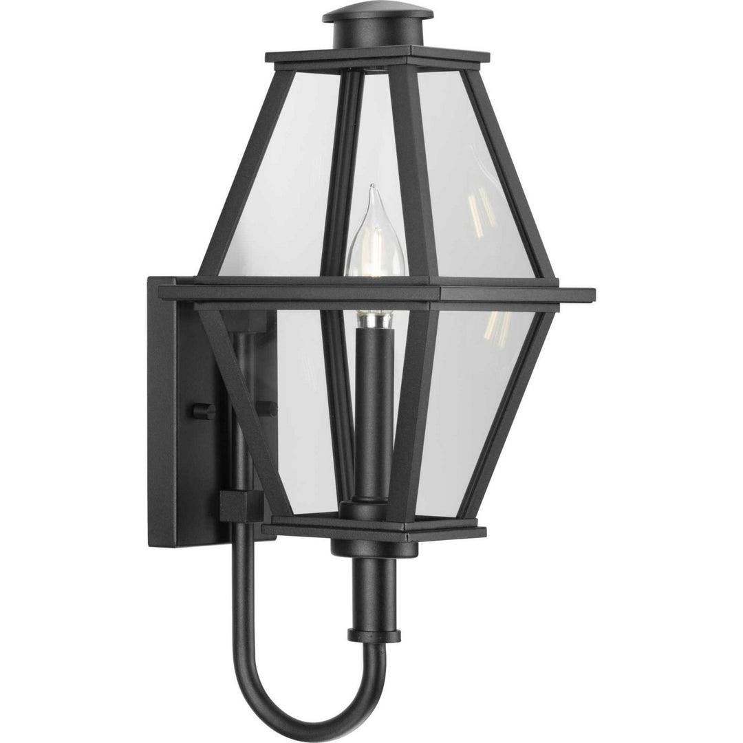 Bradshaw One Light Outdoor Wall Lantern in Black - available from The Lighting Shoppe, trusted by Canadian homeowners