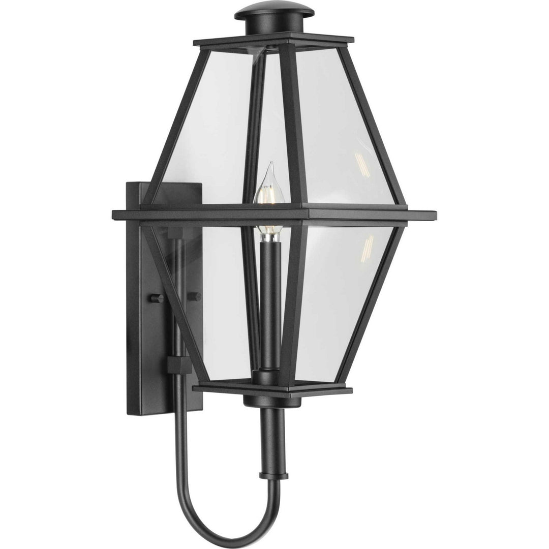 Bradshaw One Light Outdoor Wall Lantern in Black - available from The Lighting Shoppe, trusted by Canadian homeowners