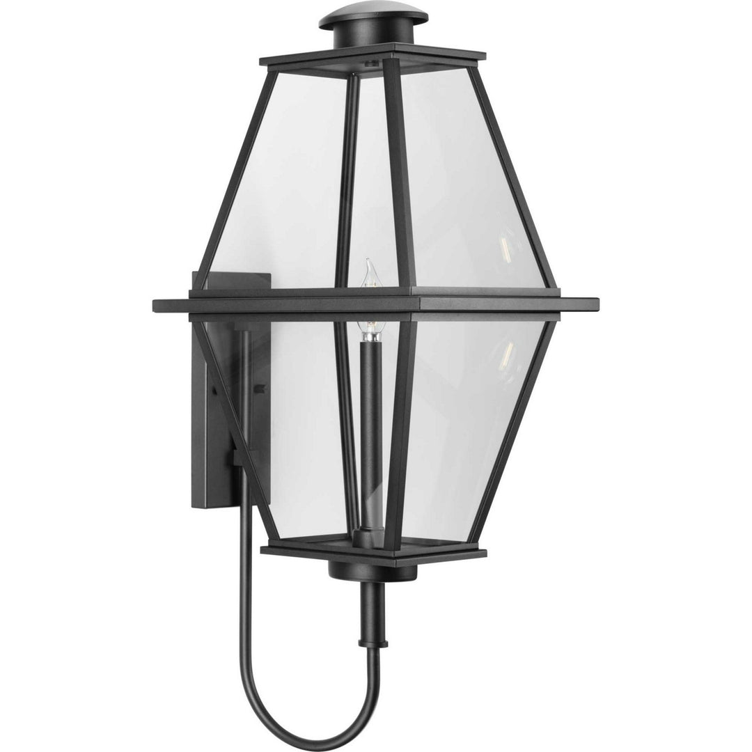 Bradshaw One Light Outdoor Wall Lantern in Black - available from The Lighting Shoppe, trusted by Canadian homeowners
