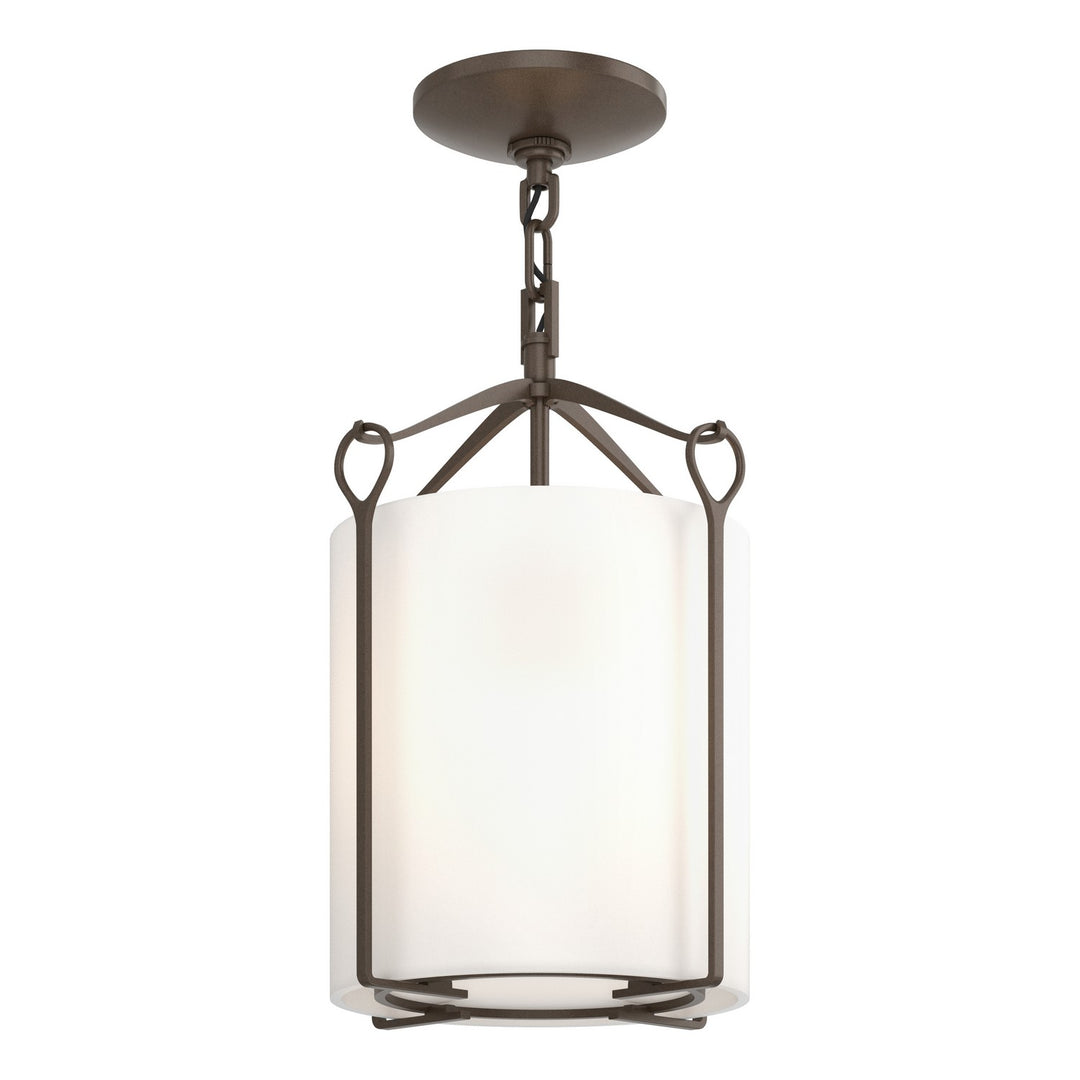 Bow One Light Semi-Flush Mount in Bronze - available from The Lighting Shoppe, trusted by Canadian homeowners