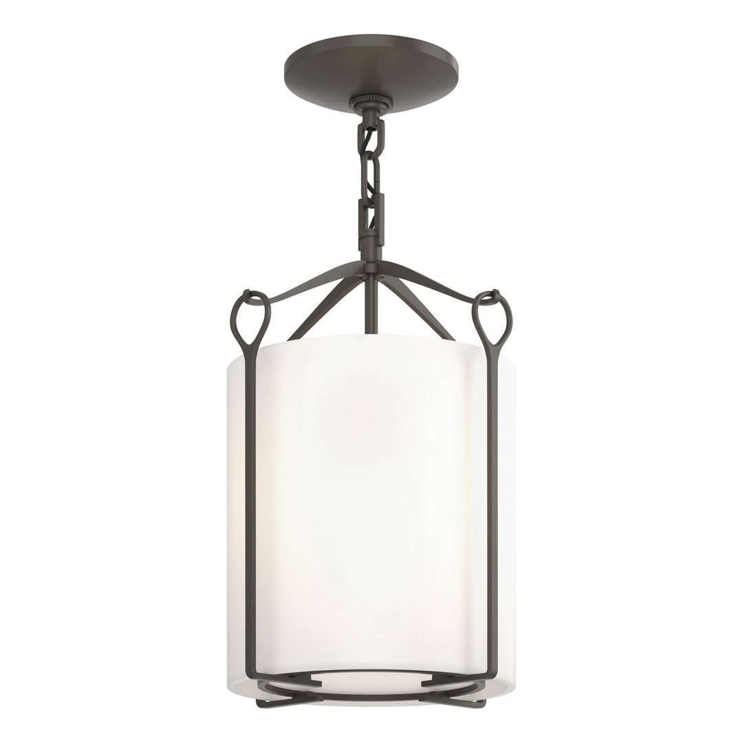 Bow One Light Semi-Flush Mount in Dark Smoke - available from The Lighting Shoppe, trusted by Canadian homeowners