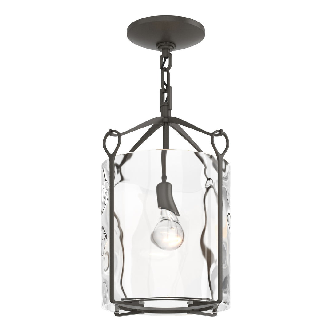 Bow One Light Semi-Flush Mount in Dark Smoke - available from The Lighting Shoppe, trusted by Canadian homeowners