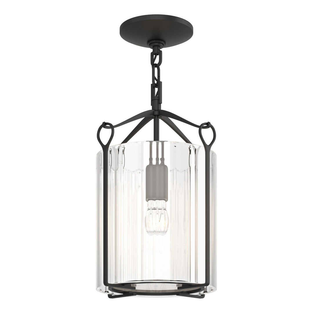 Bow One Light Semi-Flush Mount in Black - available from The Lighting Shoppe, trusted by Canadian homeowners