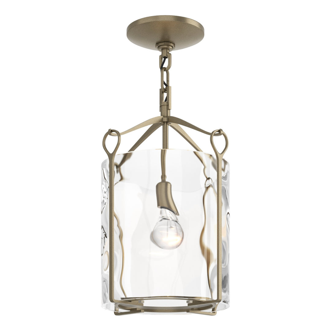 Bow One Light Semi-Flush Mount in Soft Gold - available from The Lighting Shoppe, trusted by Canadian homeowners