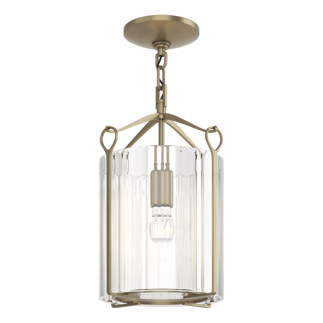 Bow One Light Semi-Flush Mount in Soft Gold - available from The Lighting Shoppe, trusted by Canadian homeowners