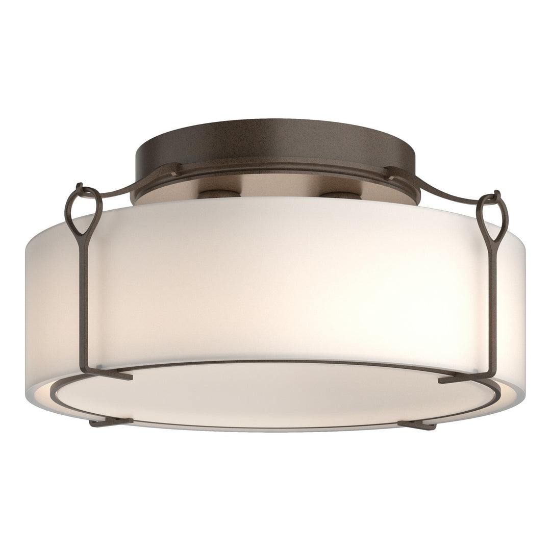 Bow Four Light Semi-Flush Mount in Bronze - available from The Lighting Shoppe, trusted by Canadian homeowners