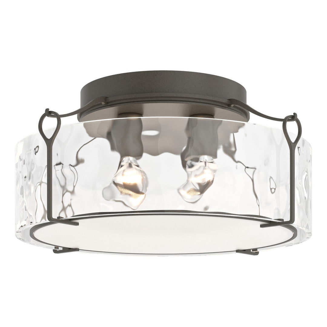 Bow Four Light Semi-Flush Mount in Dark Smoke - available from The Lighting Shoppe, trusted by Canadian homeowners