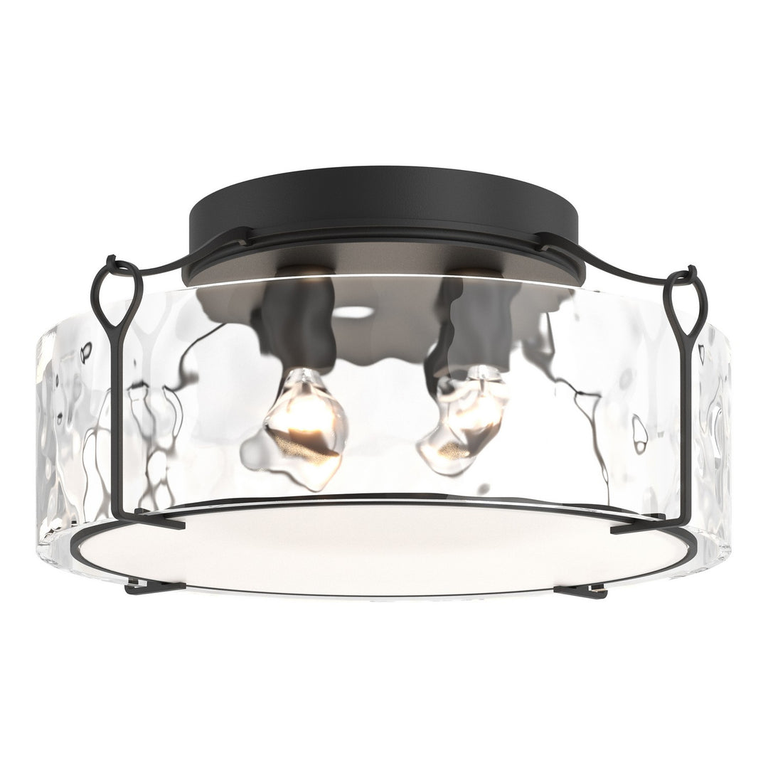 Bow Four Light Semi-Flush Mount in Black - available from The Lighting Shoppe, trusted by Canadian homeowners