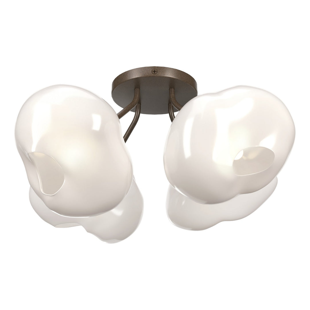 Ume Four Light Semi-Flush Mount in Bronze - available from The Lighting Shoppe, trusted by Canadian homeowners